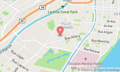 map, Jogues Montreal furnished apartments