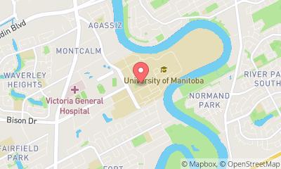 map, University of Manitoba