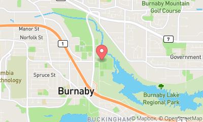 map, Burnaby Lake Rugby Club