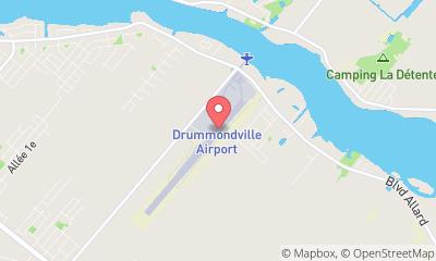 map, Drummondville Airport