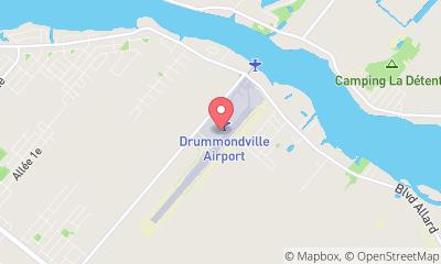 map, Aeroport Drummondville