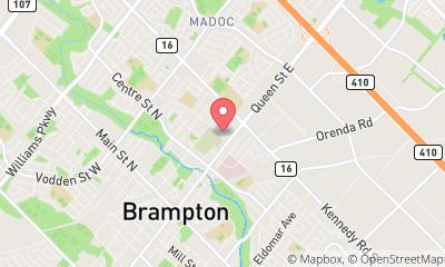 map, Brampton Bowling Center