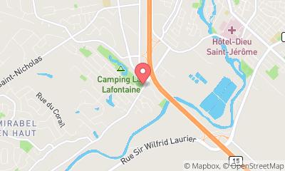 map, Lac Lafontaine | Camping VR et chalets Parkbridge