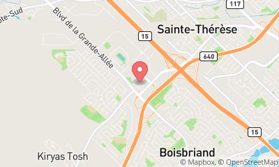 map, Crunch Fitness - Boisbriand