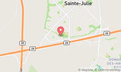map, Terrain synthétique de Sainte-Julie