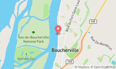 map, Plage Boucherville