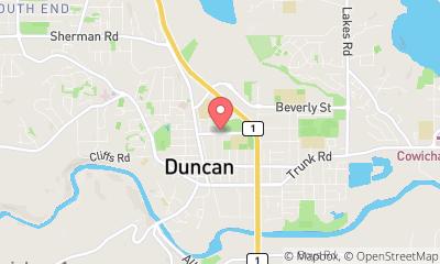 map, Duncan Lanes Bowling Centre