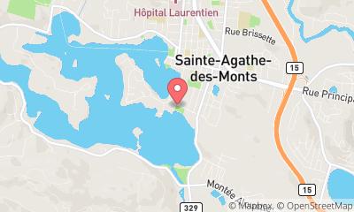 map, Tessier Beach - City of Sainte-Agathe-des-Monts