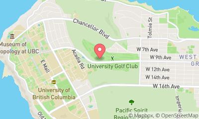 map, University Golf Club Driving Range