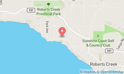 map, Blue Hart Cottage - Vacation Rental, Roberts Creek
