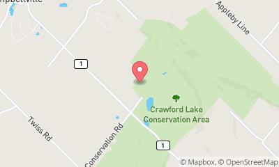 map, Crawford Lake Conservation Area (Reservations Required)