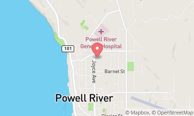 map, Powell River Visitor Centre