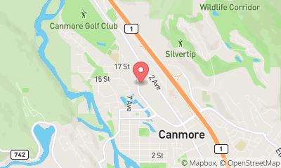 map, Canmore Climbing Gym