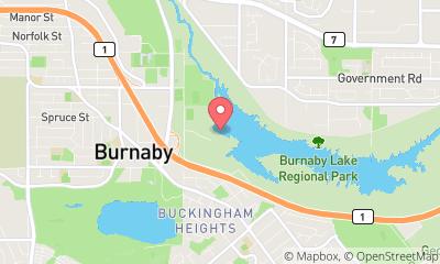 map, Burnaby Lake Rowing Pavilion