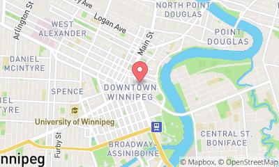 map, Tourism Winnipeg