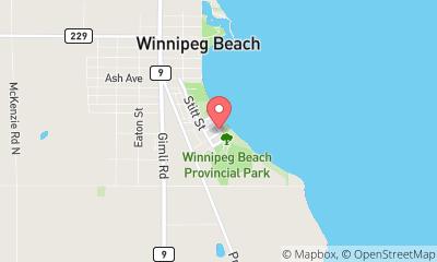 map, Winnipeg Beach Hotel