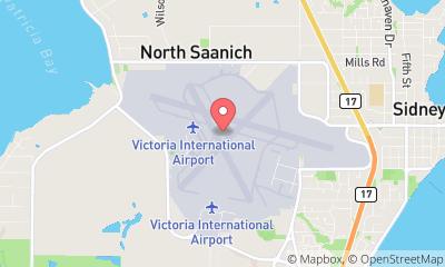 map, Alaska Airlines - Victoria