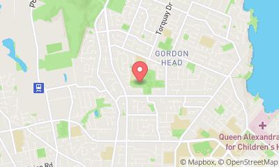 map, Gordon Head Lawn Bowling Club