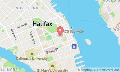 map, Oxygen Yoga and Fitness - Downtown Halifax