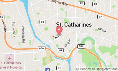 map, CAA Niagara - St. Catharines Branch