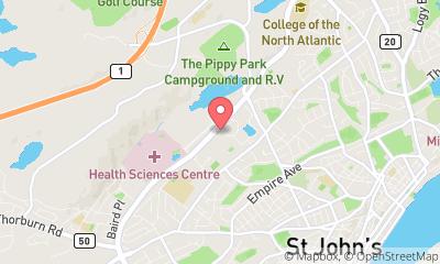 map, Memorial University of Newfoundland