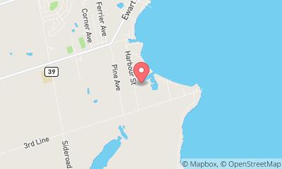 map, Carefree Boat Club Lake Simcoe