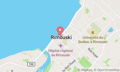 map, Rimouski Tourist Information Centre