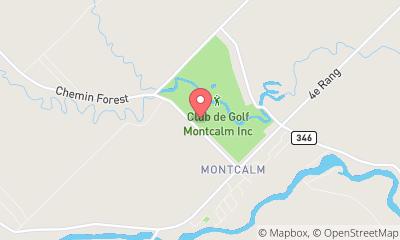 map, Club de Golf Montcalm Inc