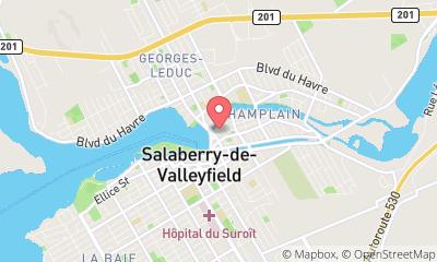map, Hôtel Plaza Valleyfield
