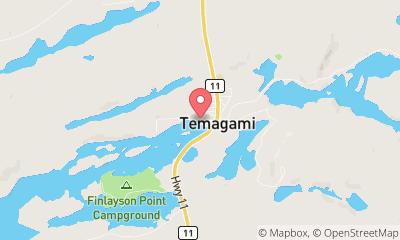 map, Temagami Outfitting Company