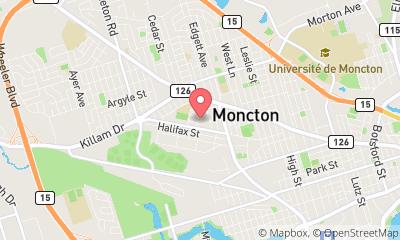 map, Used Hockey Store of Moncton Inc