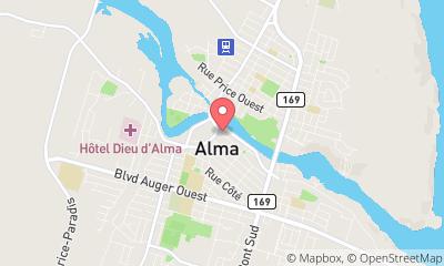 map, Swimming Pool Dooly's in Alma (Quebec) | CanaGuide