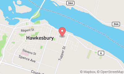 map, Quilles Olympia Bowl Hawkesbury à Hawkesbury (ON) | CanaGuide