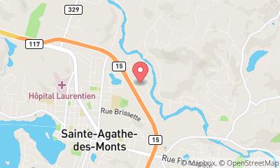 map, Brasserie Microbrasserie La Veillée à Sainte-Agathe-des-Monts (QC) | CanaGuide