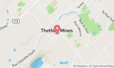 map, Brasserie La porte d'à côté, microbrasserie à Thetford Mines (QC) | CanaGuide