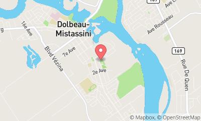 map, Gym Sports Complex De Dolbeau-Mistassini in Dolbeau-Mistassini (Quebec) | CanaGuide