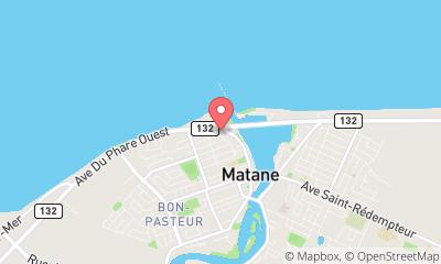 map, Luxury Hotel Auberge Bruine Océane in Matane (QC) | CanaGuide