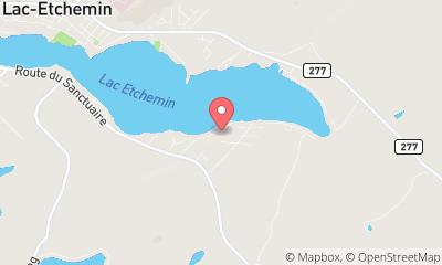 map, Cottage Chalet du Ruisseau in Lac-Etchemin (Quebec) | CanaGuide
