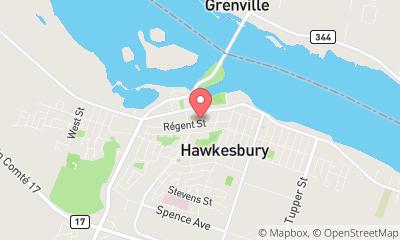 map, Arts martiaux Karate Kyokushin Hawkesbury à Hawkesbury (ON) | CanaGuide