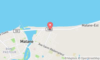map, BMR La Coop Purdel Matane