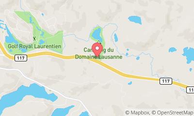 map, Park Domaine Lausanne in Sainte-Agathe-des-Monts (QC) | CanaGuide