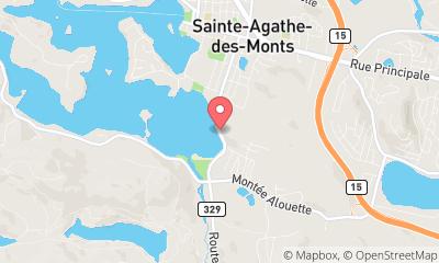 map, Bed & Breakfast Auberge du Lac des Sables in Sainte-Agathe-des-Monts (QC) | CanaGuide