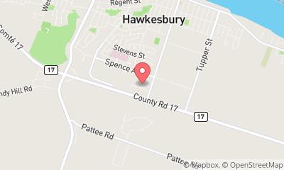 map, Hawkesbury Lumber Supply Company