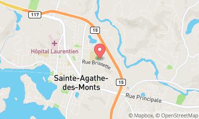 map, Piscine Centre Aquatique Sainte-Agathe - Piscine municipale à Sainte-Agathe-des-Monts (Quebec) | CanaGuide