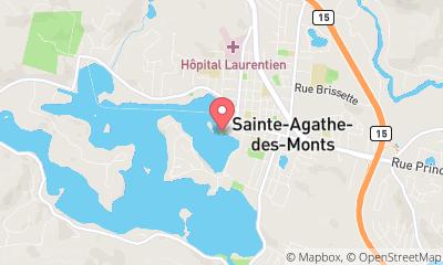 map, Plage Plage Sainte-Lucie à Sainte-Agathe-des-Monts (QC) | CanaGuide