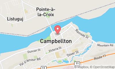 map, Festival Tim Hortons à Campbellton (NB) | CanaGuide