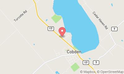 map, Brasserie Whitewater Brewing Company - Lakeside à Cobden (ON) | CanaGuide