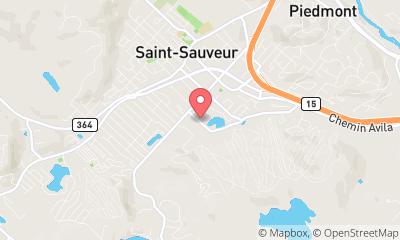 map, Luxury Hotel Domaine Nymark in Saint-Sauveur (QC) | CanaGuide